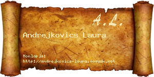 Andrejkovics Laura névjegykártya